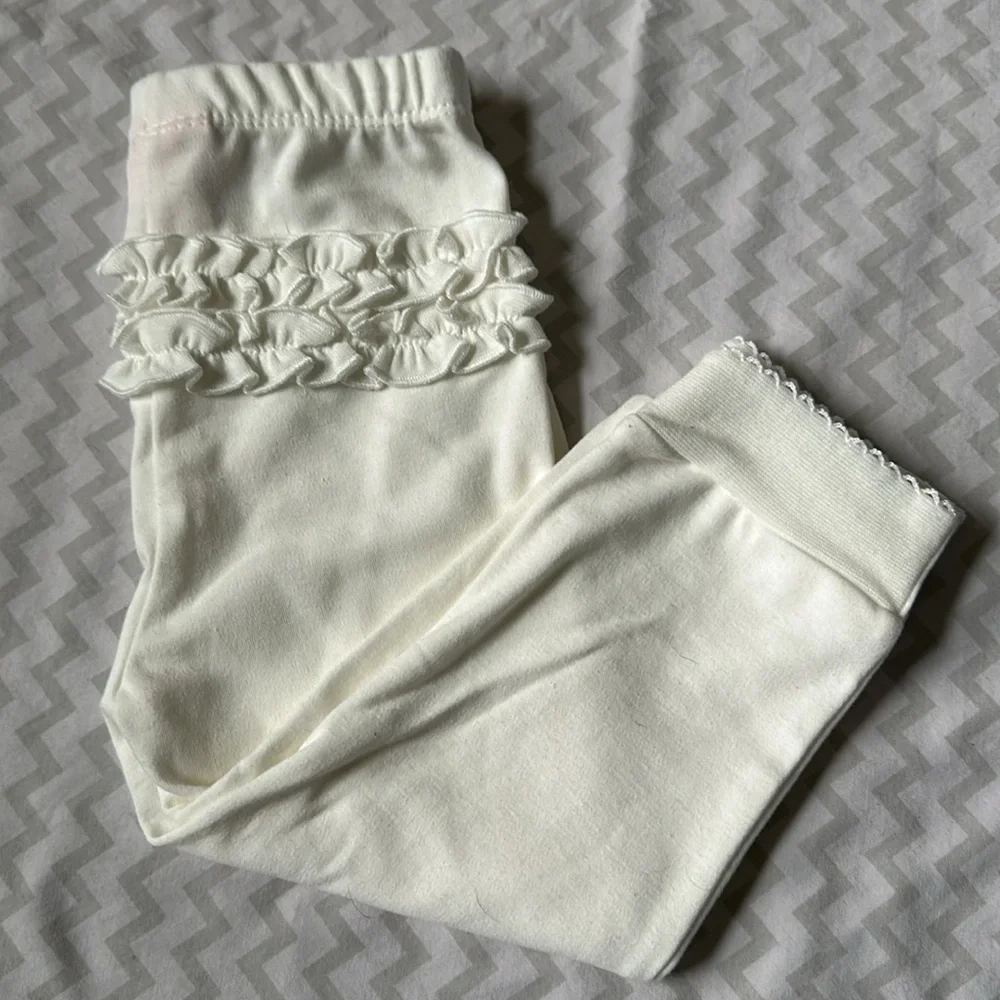 Baby Girls 18M Long Sleeve Ruffled Fleece Sweatshirt & Matching Jogger Pant Set - Picture 8 of 12
